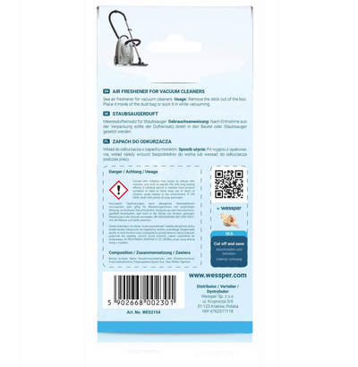 Ароматизер за правосмукалка Sea Scent, 5 парчиња
