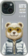 Mbulesë telefoni Philips Nimmy për iPhone 15 6.1", koleksioni Cool&amp;Cute 2.0 Bear, gri