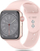 Rrip ore Tech-Protect Silicone për Apple Watch 6 7 8 9 10 SE, 40 41 42 mm, rozë e çelët