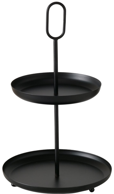 Stendë torte Boltze GOGO, metal, lartësi 34 cm, e bardhë