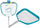 Rrjetë pastruese për pellgnoti Bestway Leaf Skimmer, 40 x 34 cm, blu