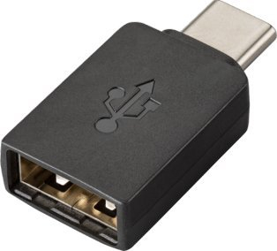 Adapter USB Poly, USB A në USB C, i zi