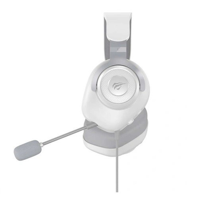 Kufje gaming Havit H2230d, on ear, me mikrofon, bardhë gri