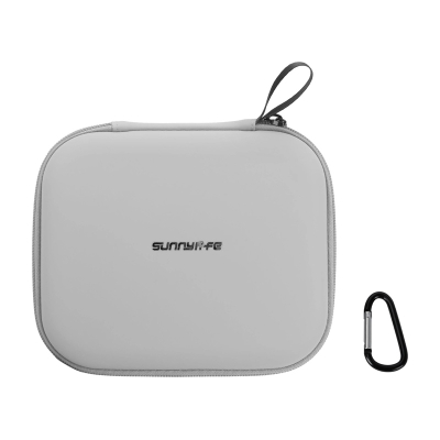 Kuti mbrojtëse Sunnylife Mini B977-GY për DJI RC 2, material PU EVA, me karabinë, gri