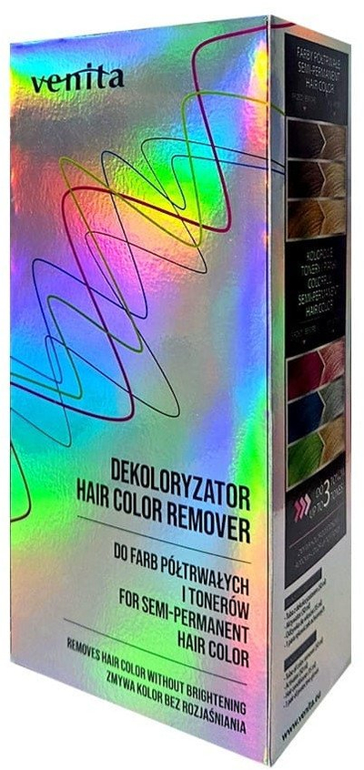 Отстранувач на боја за коса Venita Color Remover, 100 ml, за полутрајни бои и тонери