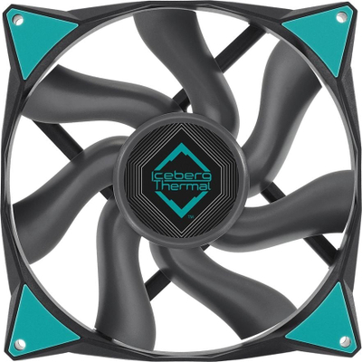 Ventilatorë për kasë kompjuteri Iceberg Thermal IceGALE Xtra, 140 mm, set me 2 copë, ngjyrë e zezë