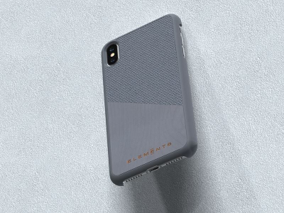 Futrollë telefoni Nordic Elements Original Hel për iPhone Xs Max, me dru panje natyral, mban karikimin me valë, gri e mesme