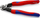 Gërshërë për tela çeliku Knipex, 190mm, doreza plastike, blu kuqe