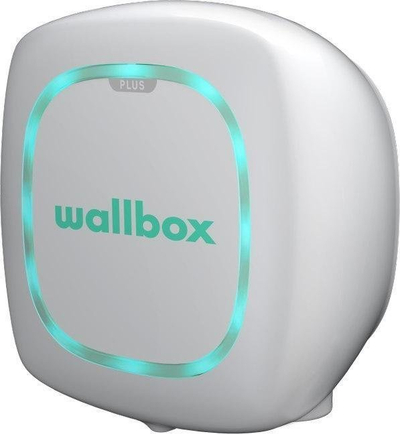 Karikues muri për makina elektrike Wallbox Pulsar Plus, 22 kW AC, kabllo 7 m Type 2, i bardhë