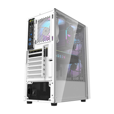 Kuti kompjuteri Darkflash A290 (i bardhë) + 3 ventilatorë RGB