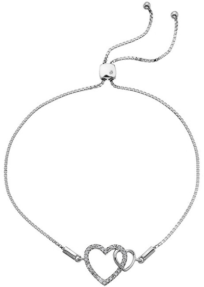 Byzylyk për femra Hot Diamonds Flora DL589, i argjendtë