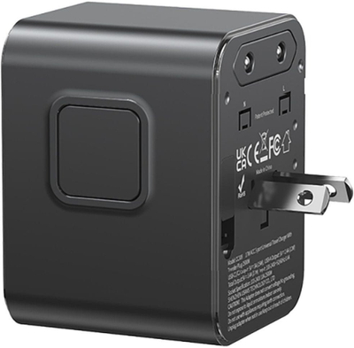 Karikues udhëtimi Usams CC308, 2x USB C, 17W 4 në 1, i zi