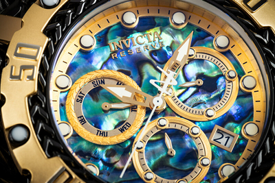 Orë për meshkuj Invicta Gladiator Quartz 42092, e artë/zezë