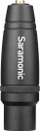 Adapter audio Saramonic C-XLR+, 3.5mm TRS në XLR, Phantom Power, i zi