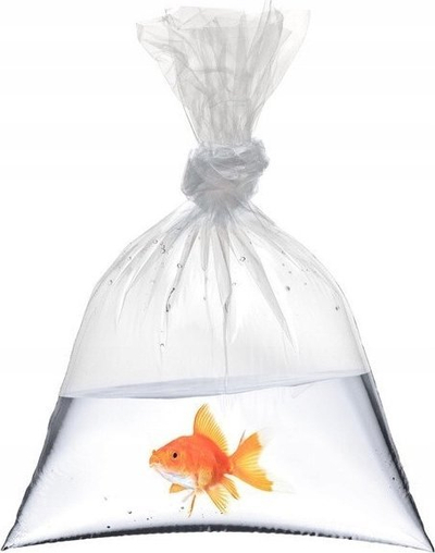 Qese për peshq Happet, 16x40cm, paketim 100 copë, transparente