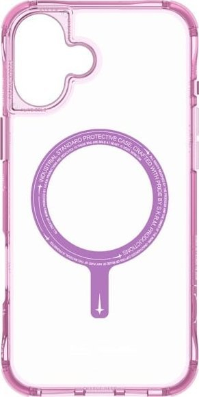 Kapak telefoni Skinarma Saido për iPhone 16 6.1", karikim magnetik, i kuq rozë