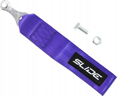 Rrip tërheqës makine Slide Purple, tekstil rezistent, me aksesorë montimi, vjollcë