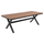 Tavolinë katrore alumini Tawnee 219,5x89,5x73Hcm (HM6039.01)