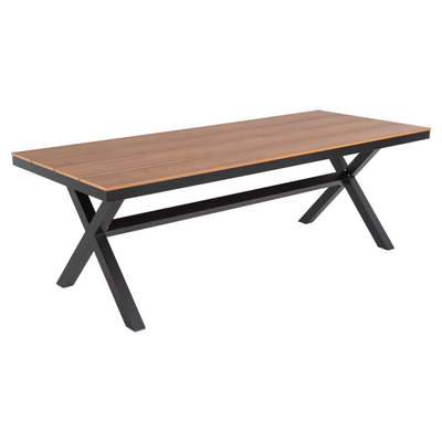 Tavolinë katrore alumini Tawnee 219,5x89,5x73Hcm (HM6039.01)