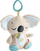 Lodër qetësuese Fisher-Price Koala On-the-Go, me melodi, me unazë varëse, gri
