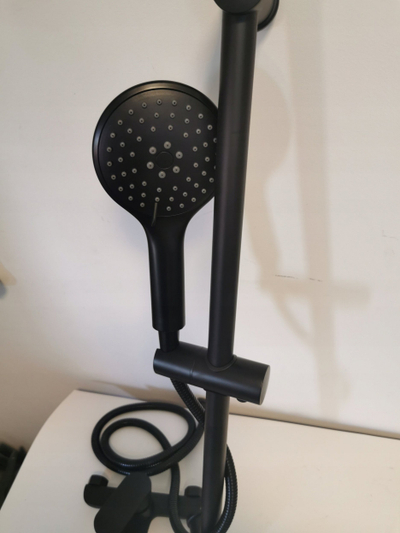Rubinet vaskë Hansgrohe Talis E, një komandë, i zi