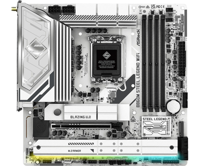 Motherboard ASRock B860M Steel Legend WiFi, DDR5, PCIe 5.0, Micro ATX