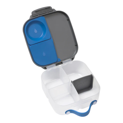 Kuti ushqimi b.box Mini Snack Box, me ndarje, blu jeshile