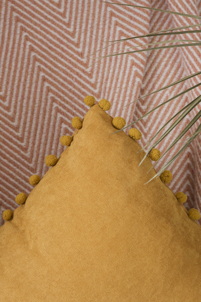 Jastëk dekor Domoletti PONPON 357, 30x50cm, stil persian venecian, shumëngjyrësh