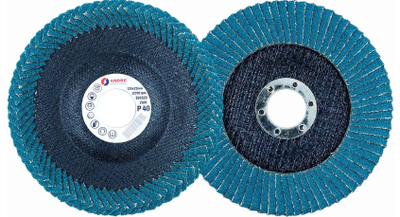 Disk bluarës flap Andre P40, 125mm, zirkon, për inoks