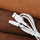 Kabllo Lightning Hoco X14, 1m, për iPhone, e bardhë