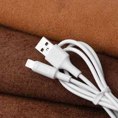 Kabllo Lightning Hoco X14, 1m, për iPhone, e bardhë