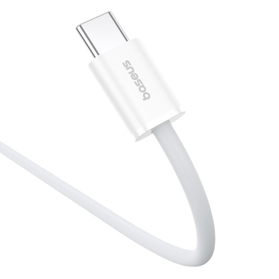Kabllo USB C në USB C Baseus Superior, 30W, 1m, e bardhë