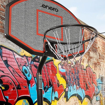 Kosh basketbolli Enero Junior Adjustable, 1.9 2.6m, me rrota, i zi