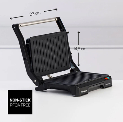 Toster grill Taurus My Grill Legend, 1000W, pllaka jo-ngjitëse, i zi