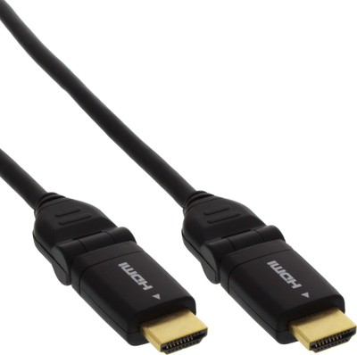 Kabllo HDMI InLine 17055W, 0.5m, 4K, i zi