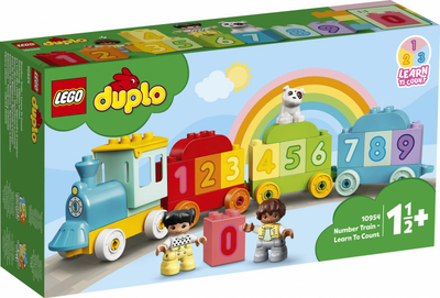 Lodër edukative Number Train Learn to Count, mësim numrash, shumëngjyrëshe