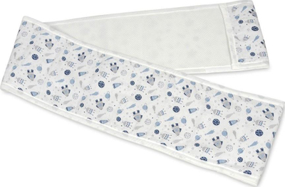 Mbrojtëse anësore krevati Babymatex BUMP AIR, 180cm, rrjetë 3D AERO MESH, gri