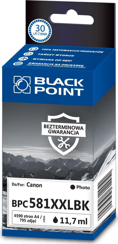 Ngjyrë printeri Black Point BPC581XXLBK CLI-581BKXXL, e zezë