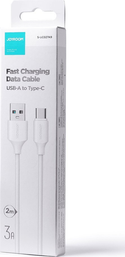 Kabllo USB Joyroom JYR531, USB-A në USB-C, 2 m, e bardhë