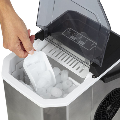 Prodhus akulli MPM MKD-04M, 12 kg në ditë, portativ, argjendtë