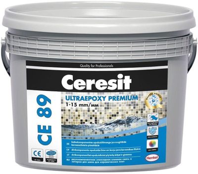 Fugë epokside Ceresit CE 89, 2.5kg, Carbon Gray, gri e errët