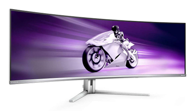 Monitor gaming Philips Evnia 8000 49M2C8900L, 49", Dual QHD QD OLED, i bardhë