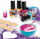 Set kreativ thonjsh Lisciani Barbie Create a color changing nail polish, për vajza 7+, me efekt ndërrim ngjyre