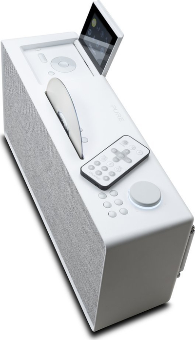 Radio e zgjuar Pure Evoke Home, DAB FM internet, Bluetooth CD, e bardhë