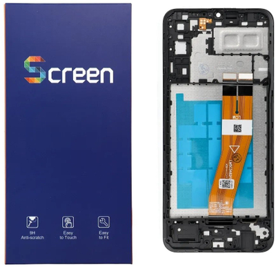 Ekran LCD OG me kornizë Samsung Galaxy A04e A042 F M, OEM, i zi
