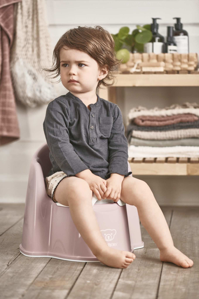 Када за деца BabyBjörn Potty Chair, ергономска, пластична, светло розова бела