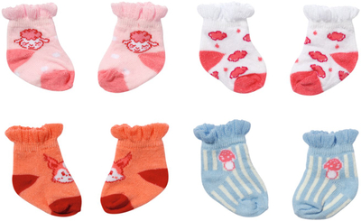 Çorape për kukulla Baby Annabell 709627, set 2 palë, për kukulla deri 43cm, shumengjyrëshe