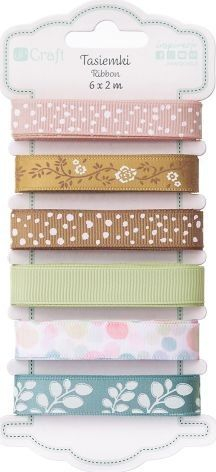 Сет декоративни ленти Craft Ribbons Little Ribbons, 6 парчиња 2m, повеќебојни