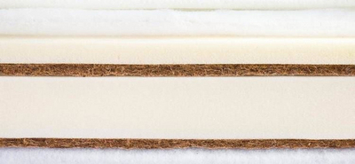 Dyshek për fëmijë Sensillo Memory Foam, 120x60 cm, mbulesë aloe vera, i bardhë