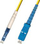 Kabllo optike MicroConnect LC SC, OS2 9 125µm, 3m, e verdhë